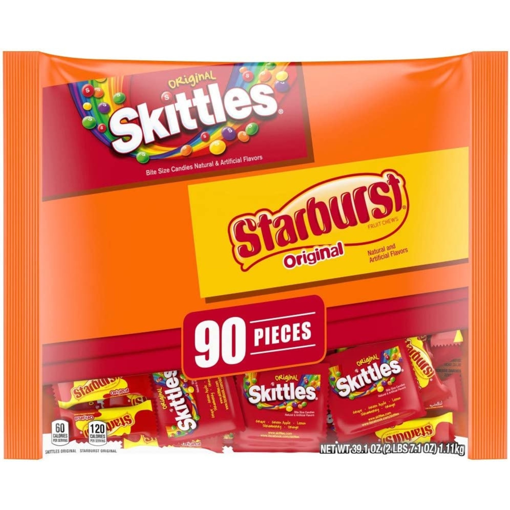 Mars Skittles and Starburst Fun Size 90ct Pack