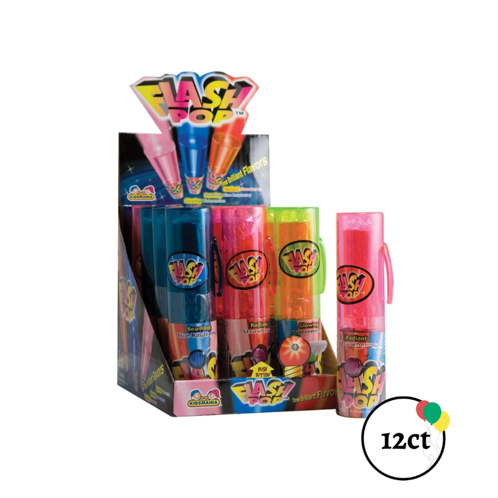 Kidsmania Flash Pop Lollipop 12ct.