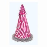 Pink Zebra Glitter Hat 13"