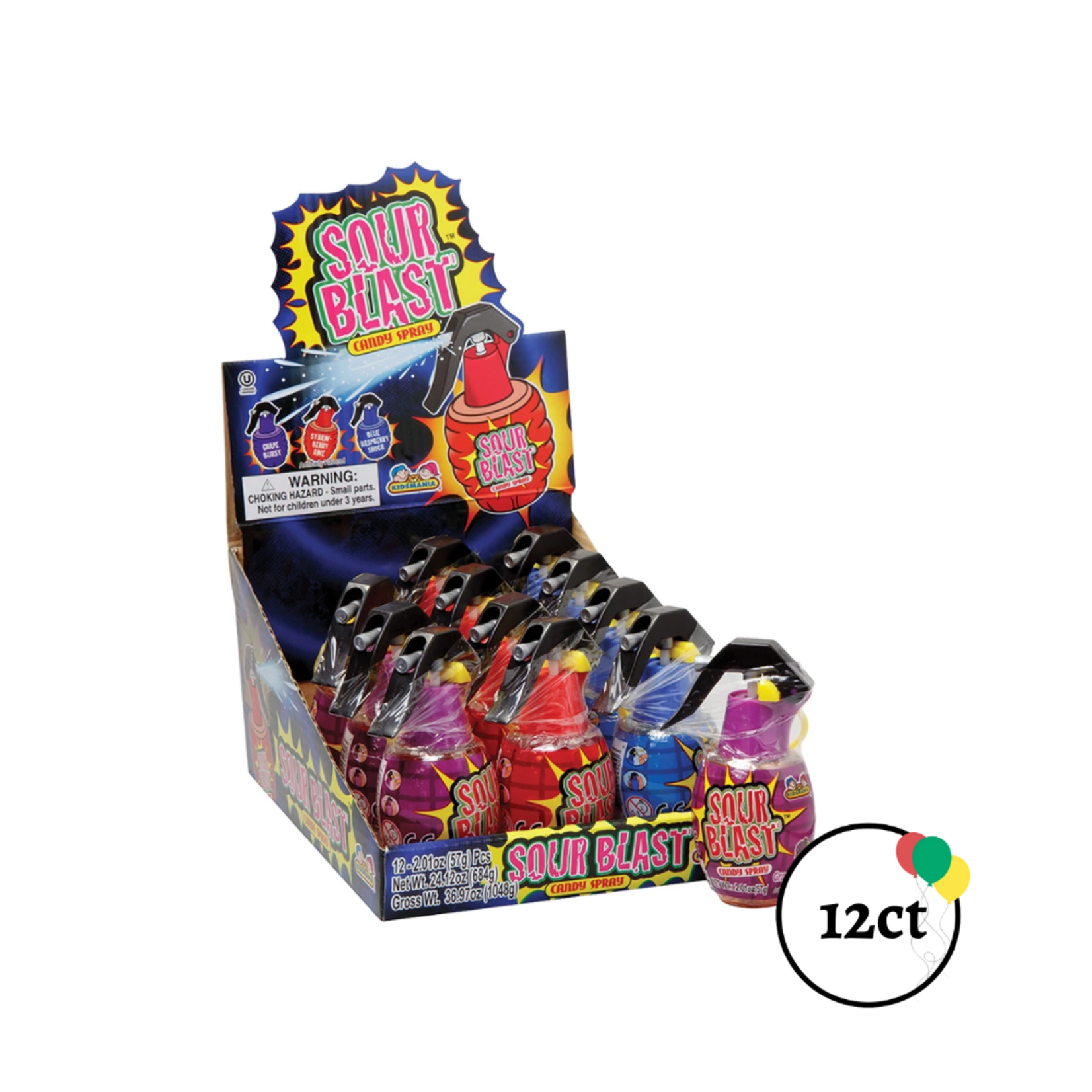 Kidsmania Sour Blast Candy Spray 12ct.