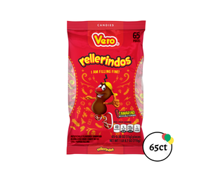 Vero Rellerindos Tamarind Hard Candy With Soft Center - 65 Count Bag From Mexico