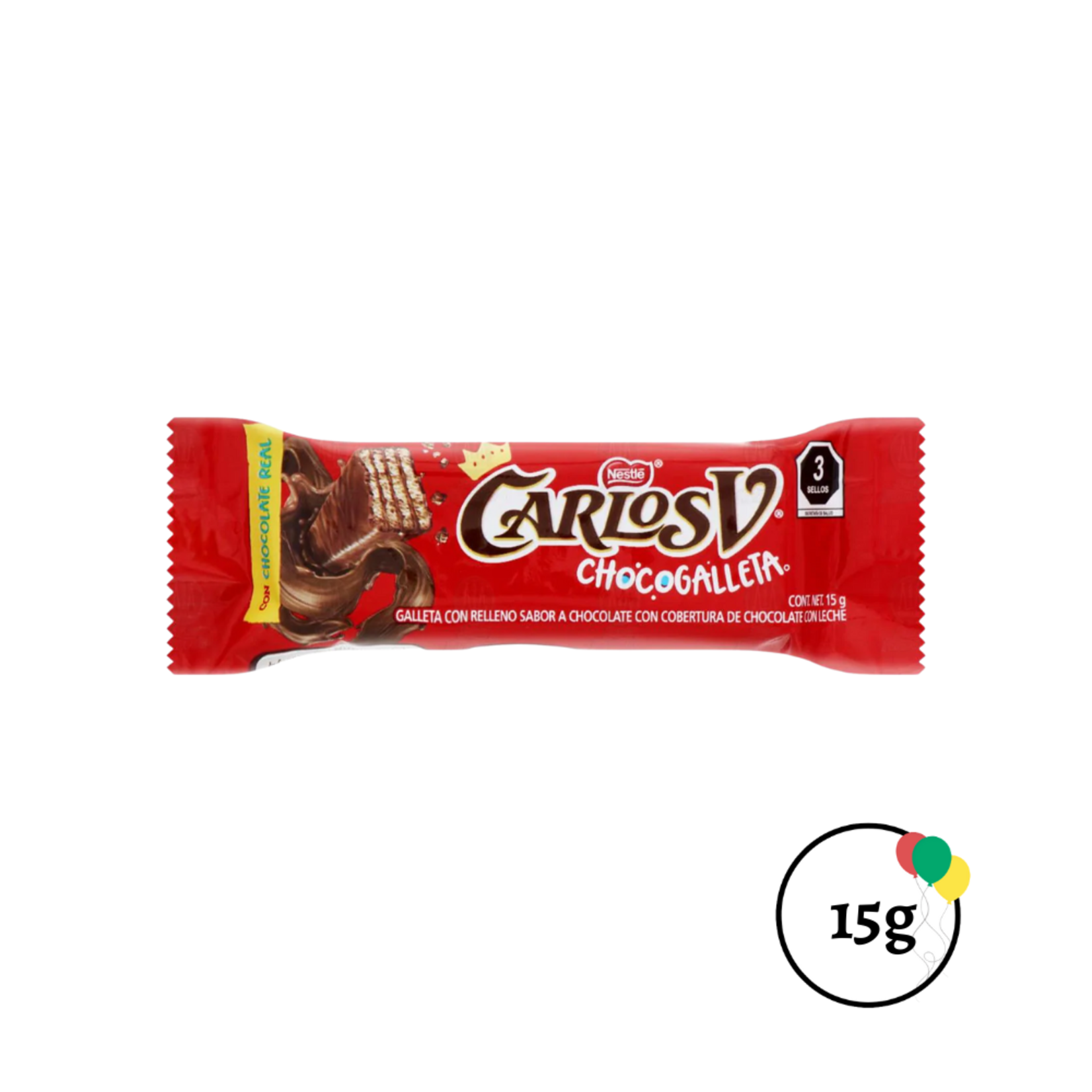 Nestle Carlos V Choco Galleta 15ct.