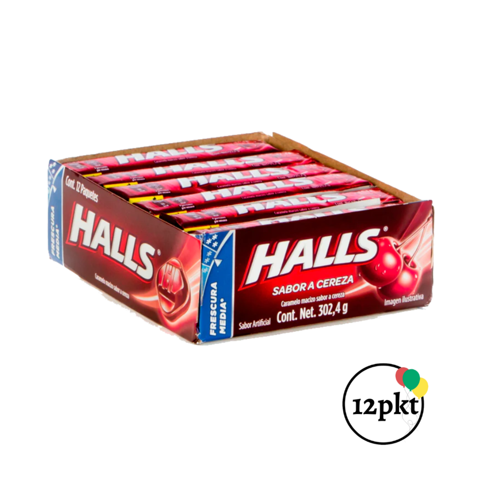 Halls Halls Cereza - 12pk