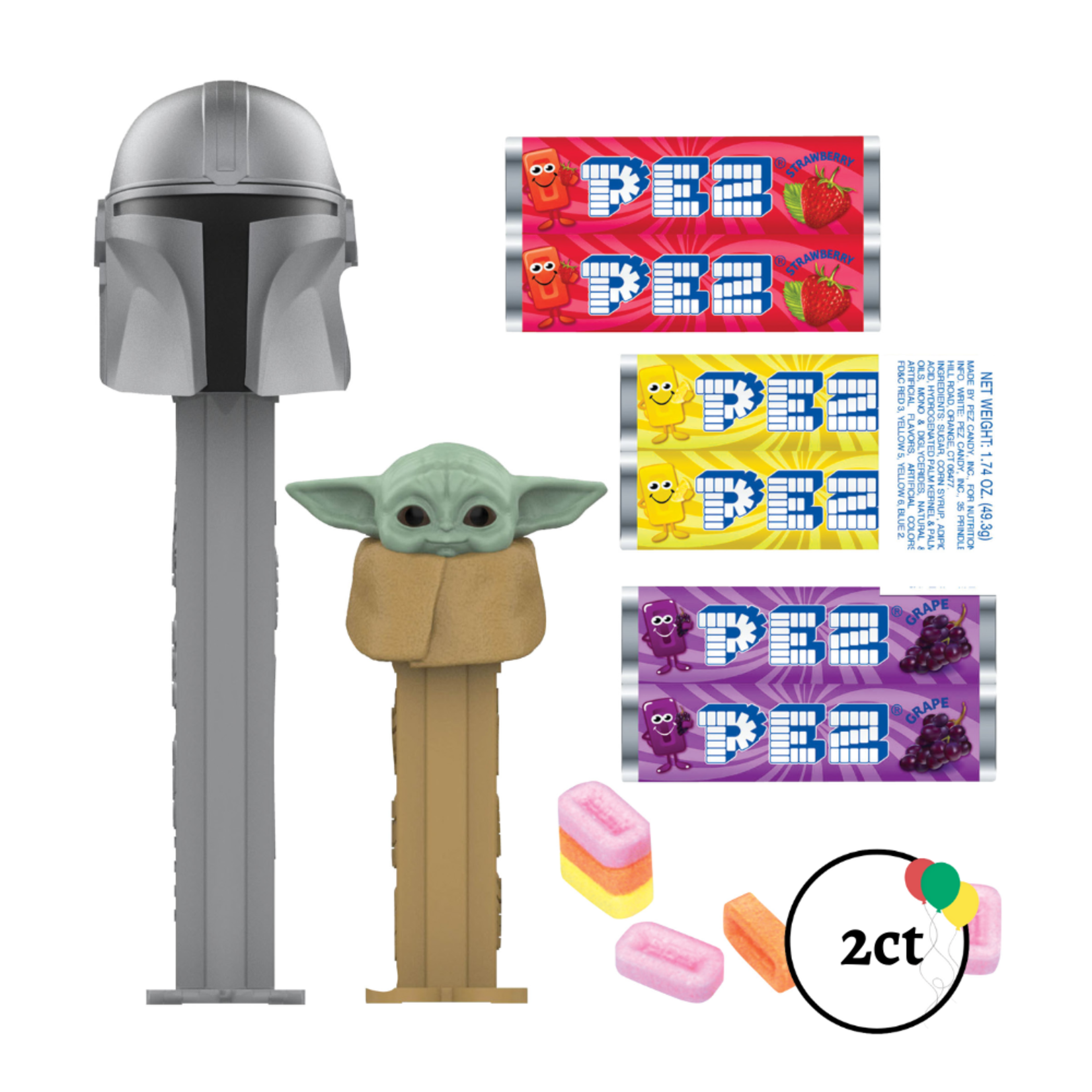 Pez PEZ Mandalorian Twin Pack 1.74oz