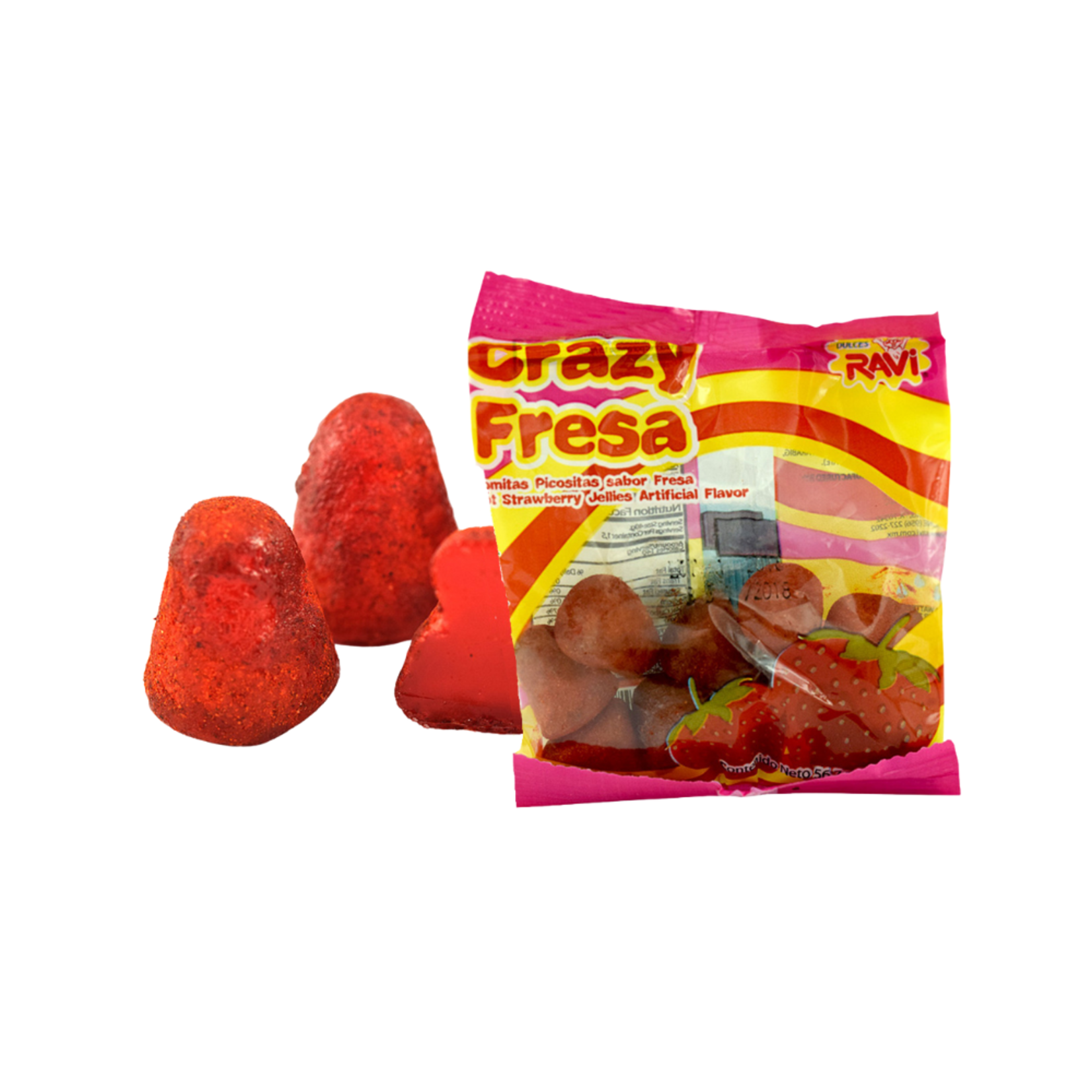 Dulces Ravi Gomitas 12ct Crazy Strawberry