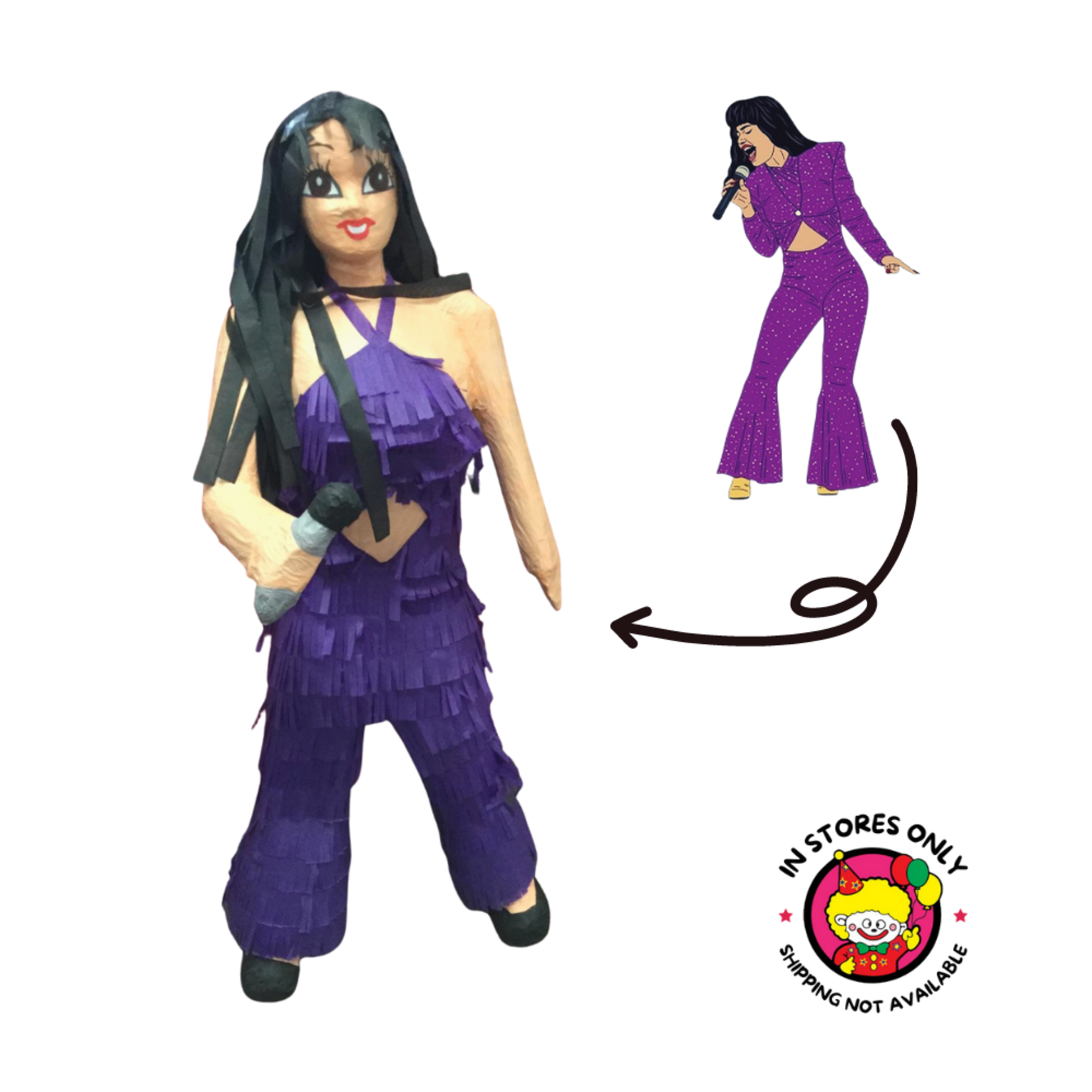 Selena Singer Figure Piñata