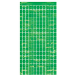 Metallic Square Curtain Green