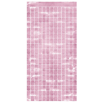 Metallic Square Curtain Pink