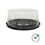 Round Cake Display Container With Clear Dome Lid - 12"