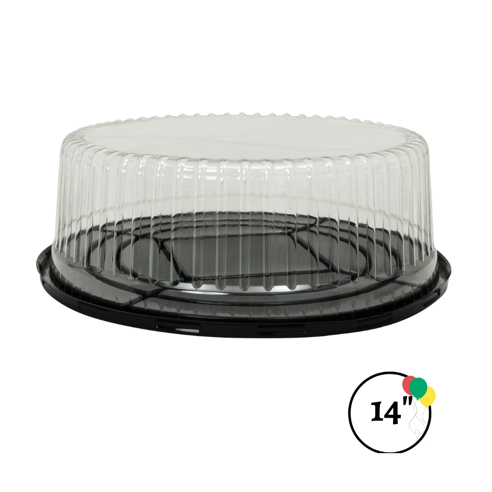 Round Cake Display Container With Clear Dome Lid - 14