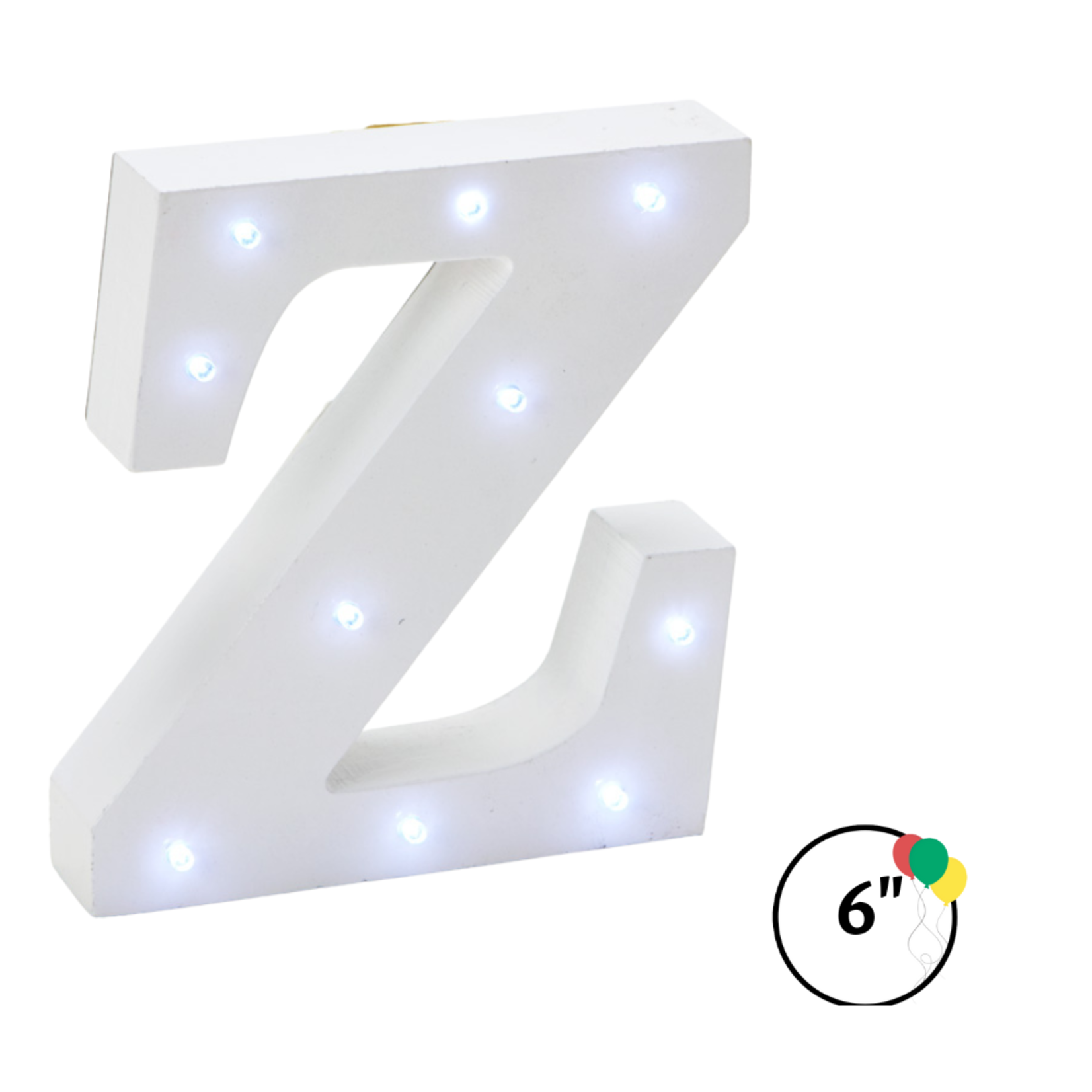 Wooden Vintage LED Marquee Freestanding Letter B - White