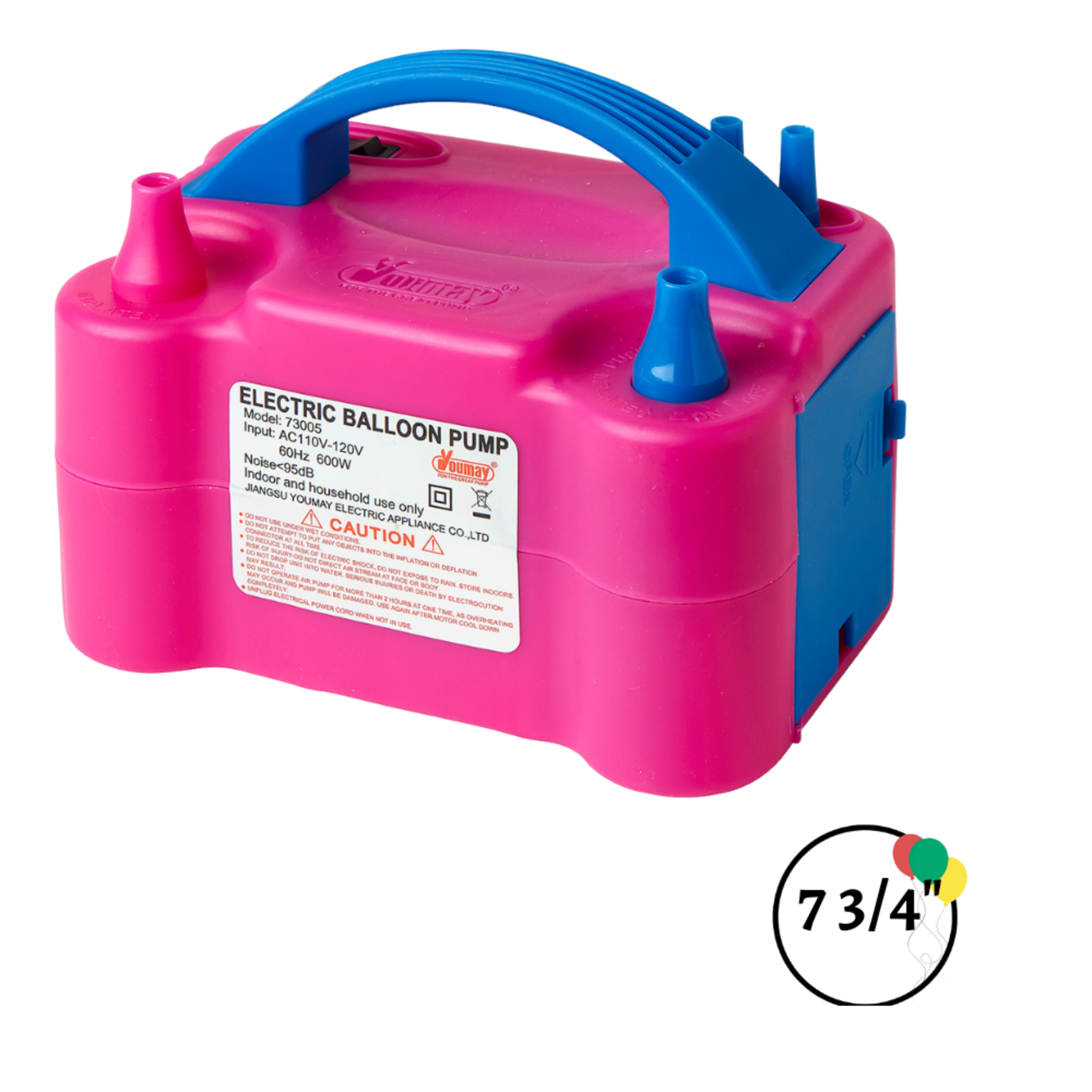 Electric Balloon Pump 7 3/4" x 5" x 6 1/4"