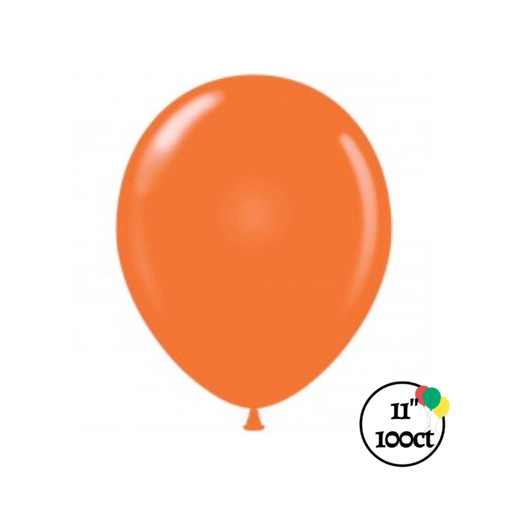Tuftex 11"  Tuftex Orange Balloon 100ct