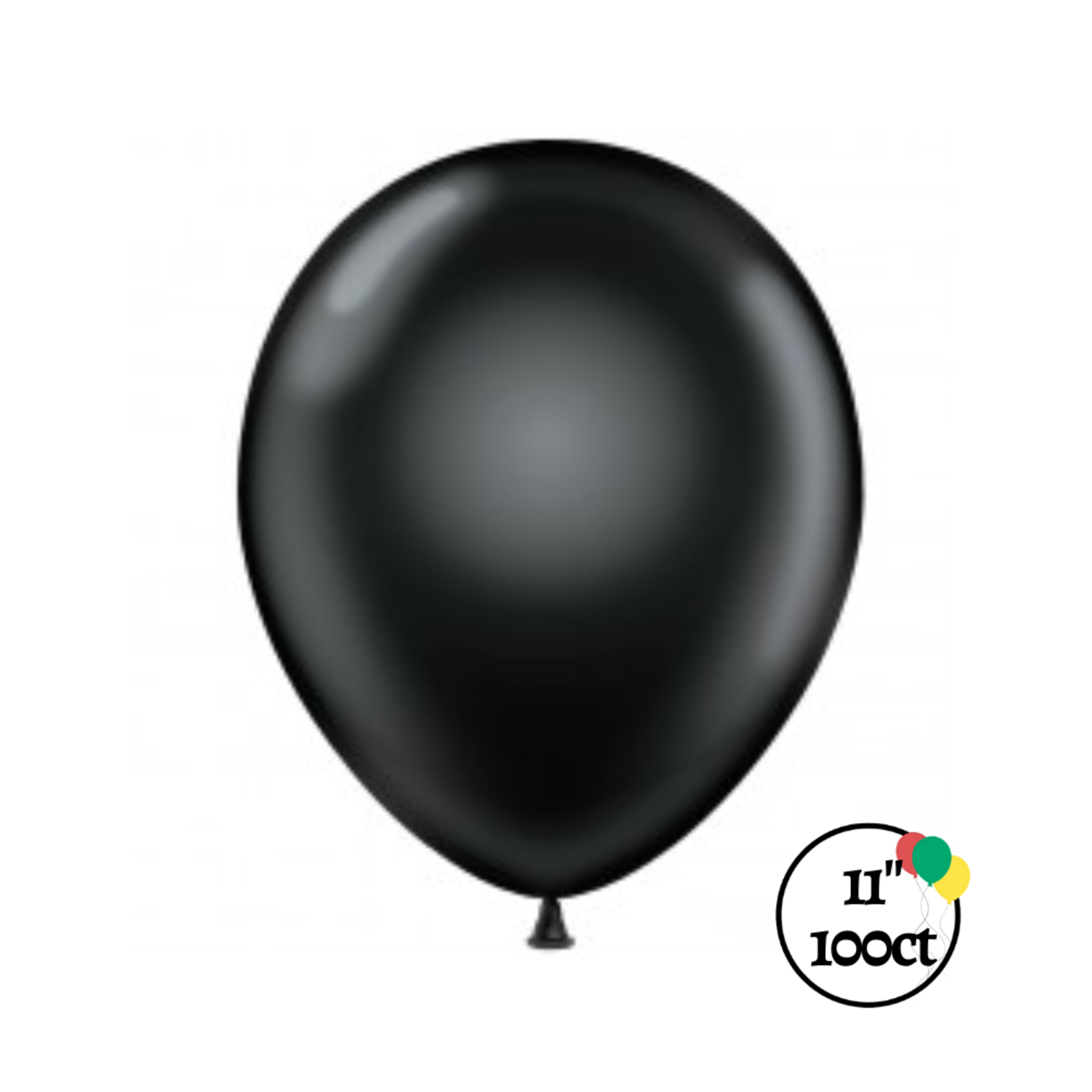 Tuftex 11" Tuftex Black 100ct Balloon