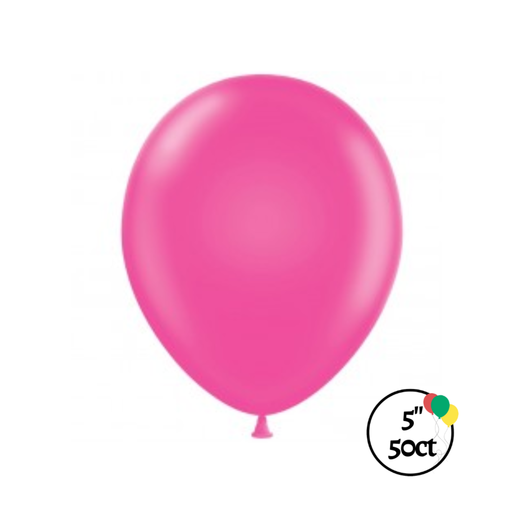 Tuftex 5" Tuftex Hot Pink 50ct Balloon