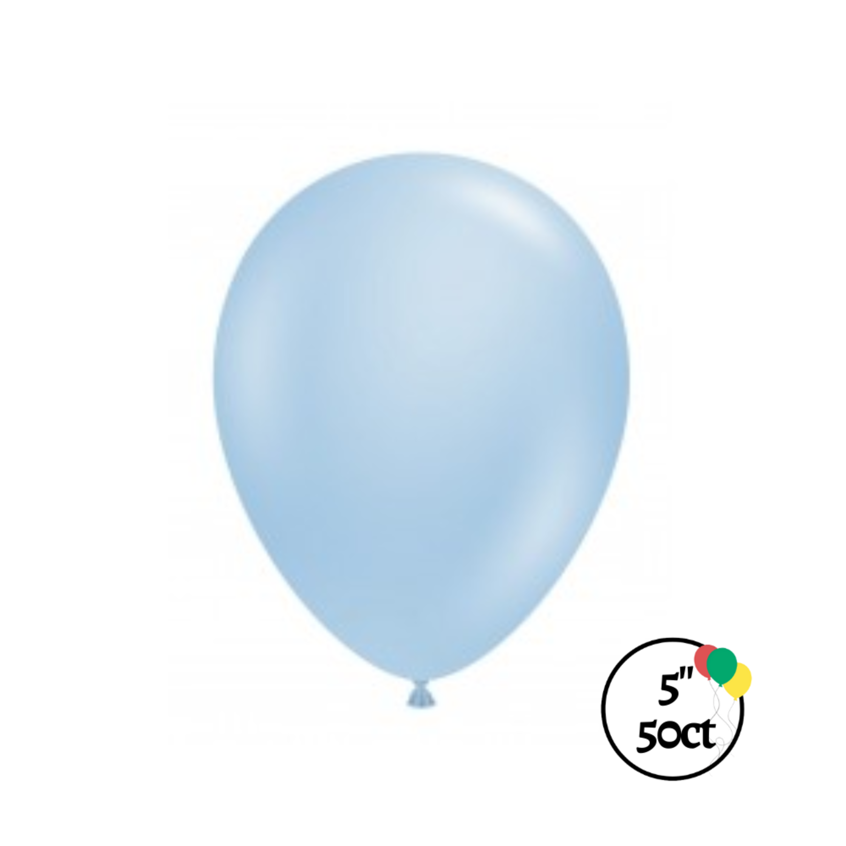 Tuftex 5" Tuftex Metallic Sky Blue 50ct Balloon