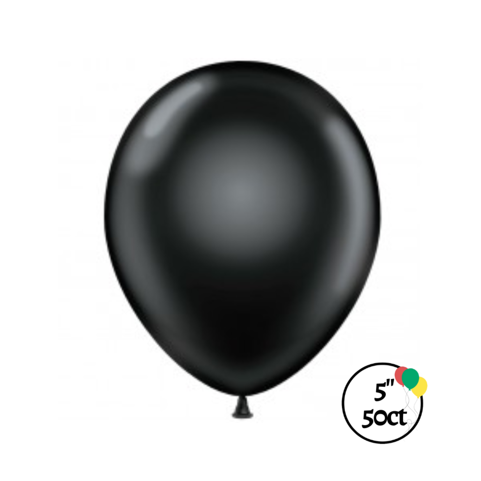 Tuftex 5" Tuftex Black 50ct Balloon