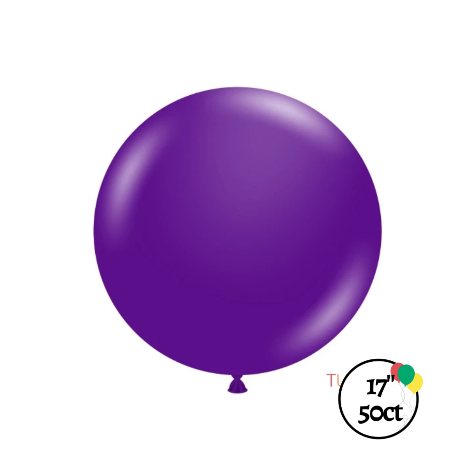 Tuftex 17" Tuftex Crystal Purple 50ct Balloon