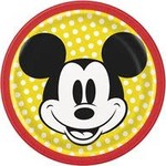 Disney Mickey Mouse Round 7" Dessert Plates  8ct