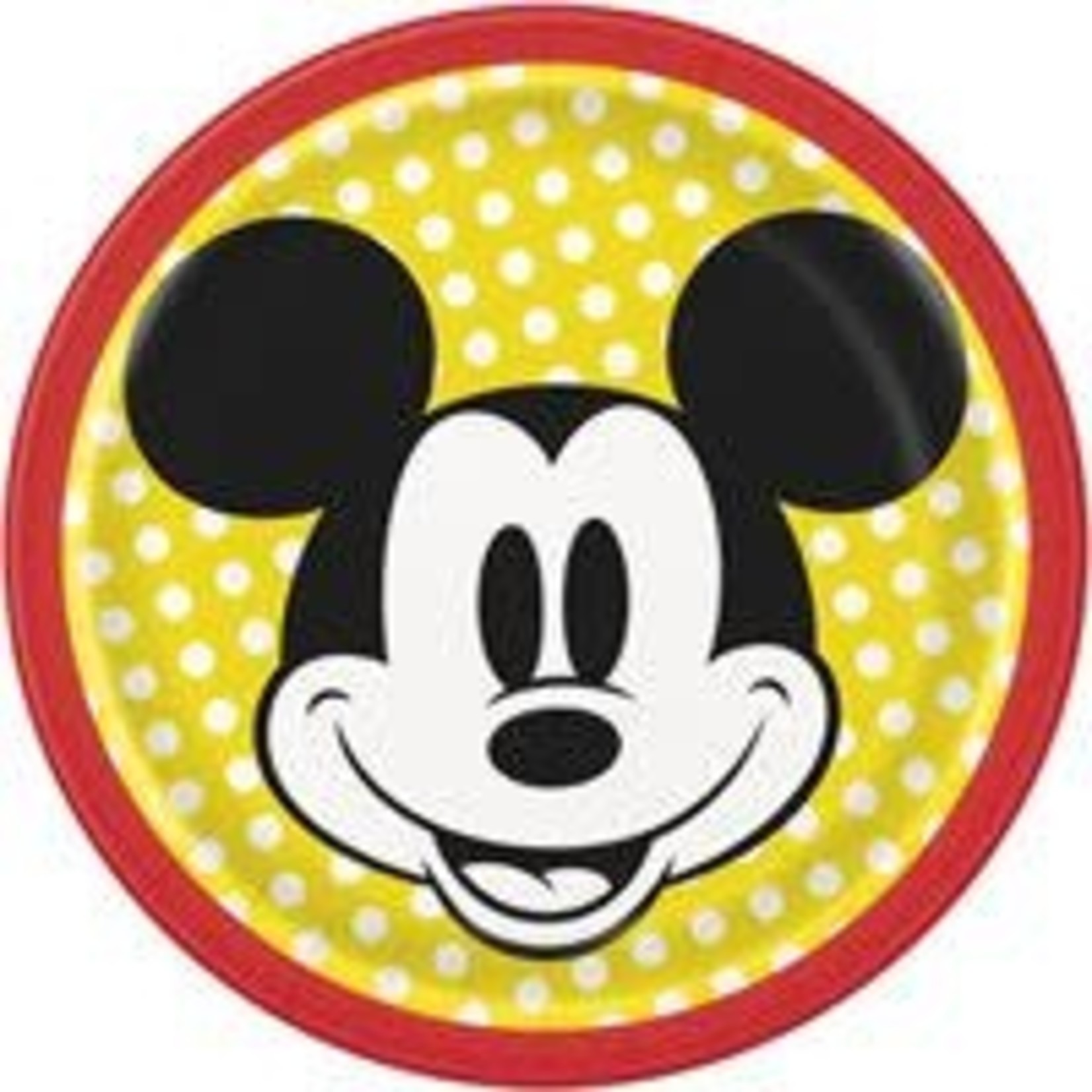 Disney Mickey Mouse Round 7" Dessert Plates  8ct