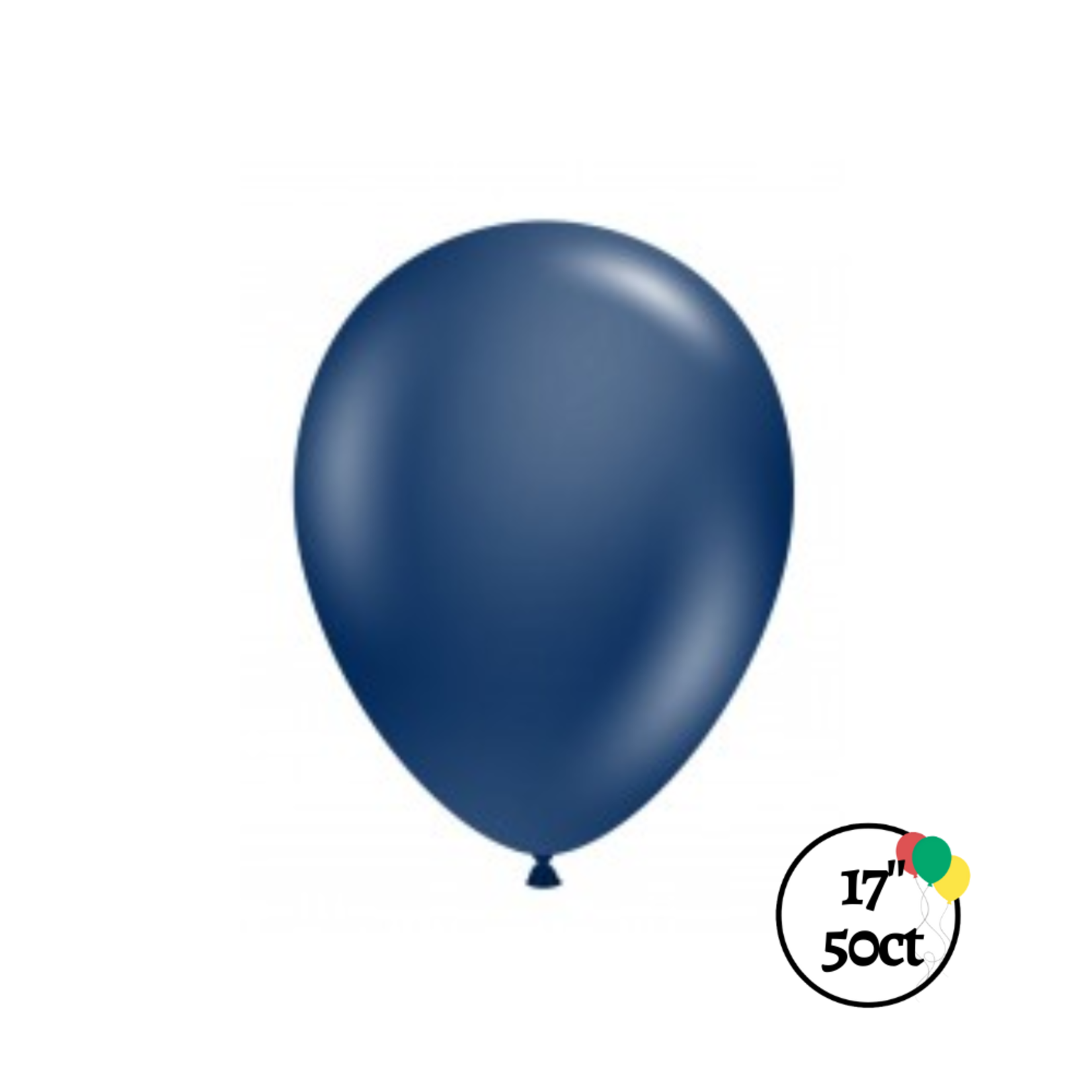 Tuftex 17" Tuftex Metallic Midnight Blue 50ct Balloon