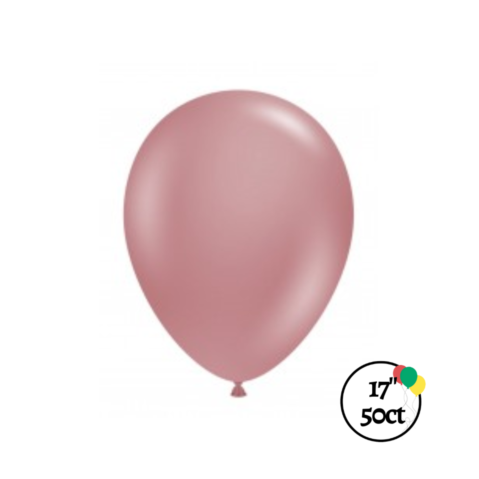 Tuftex 17" Tuftex Canyon Rose Pastel 50ct Balloon
