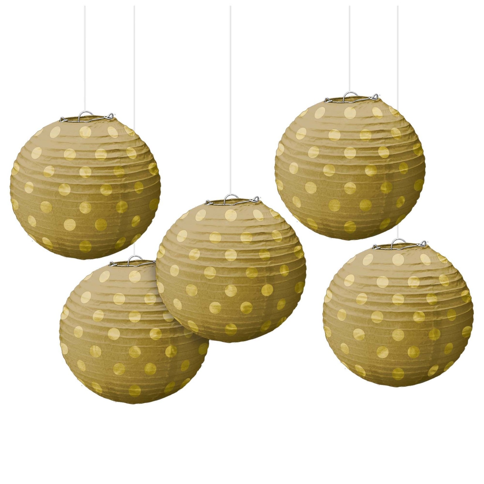 Mini Hot Stamp Lanterns - Gold