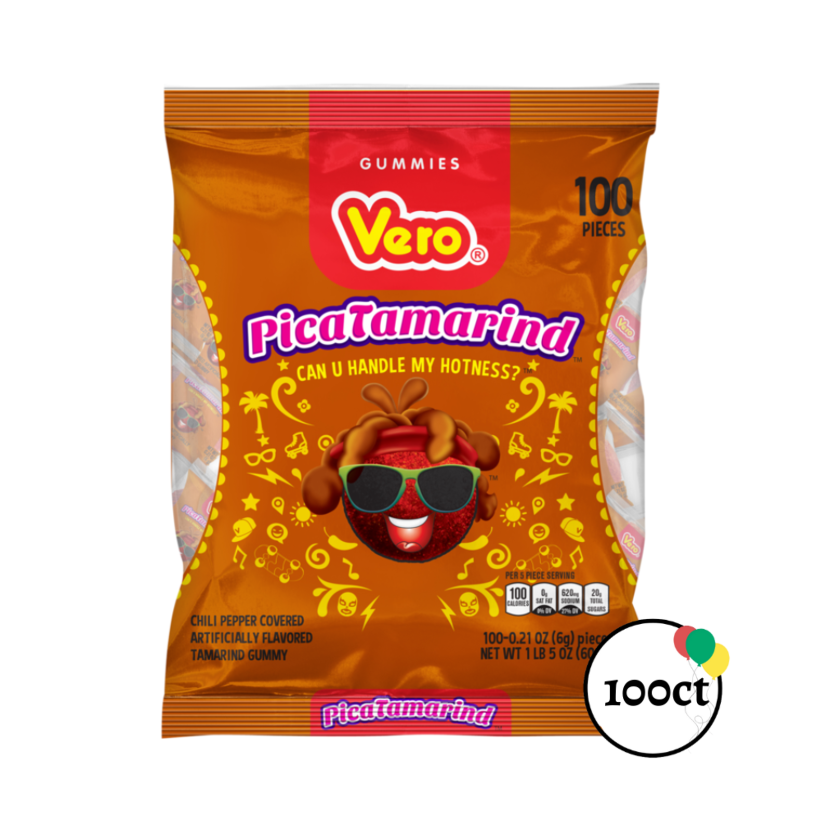 Vero Pica Goma 100ct Tamarind