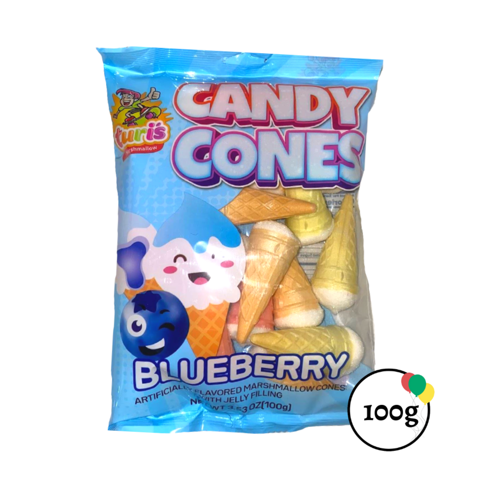 Turis Candy Cone Mora Azul 100gr
