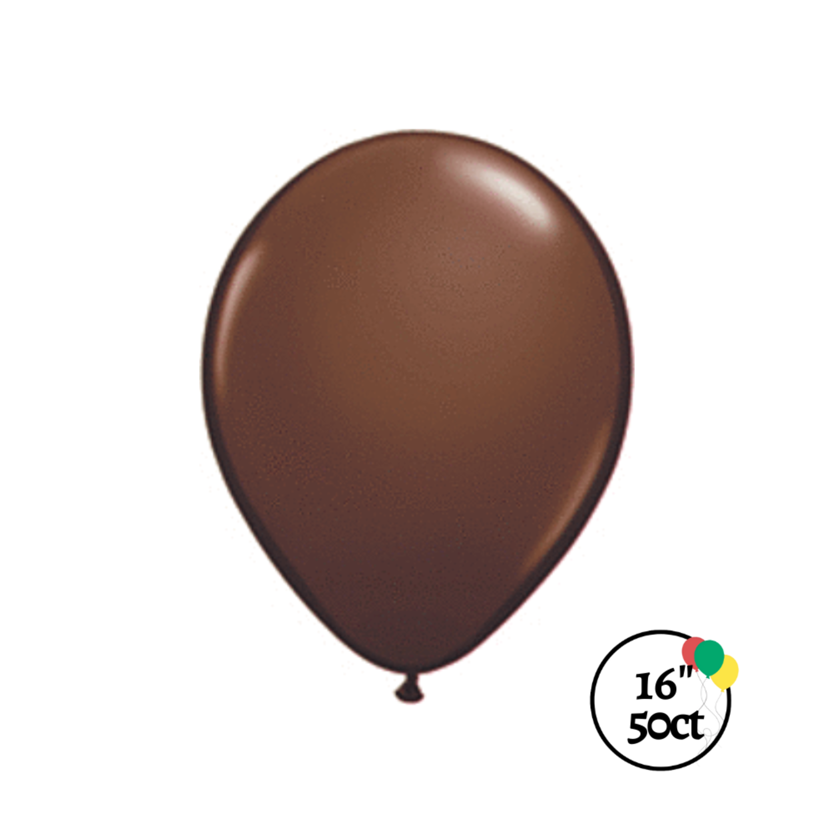 Qualatex Qualatex Chocolate Brown 16" 50ct