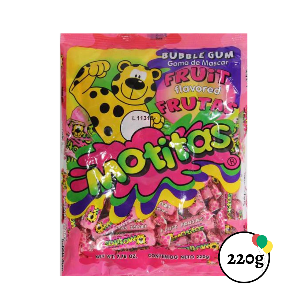 Motitas Fruit Flavored Gum Valentina's Party World Dulceria
