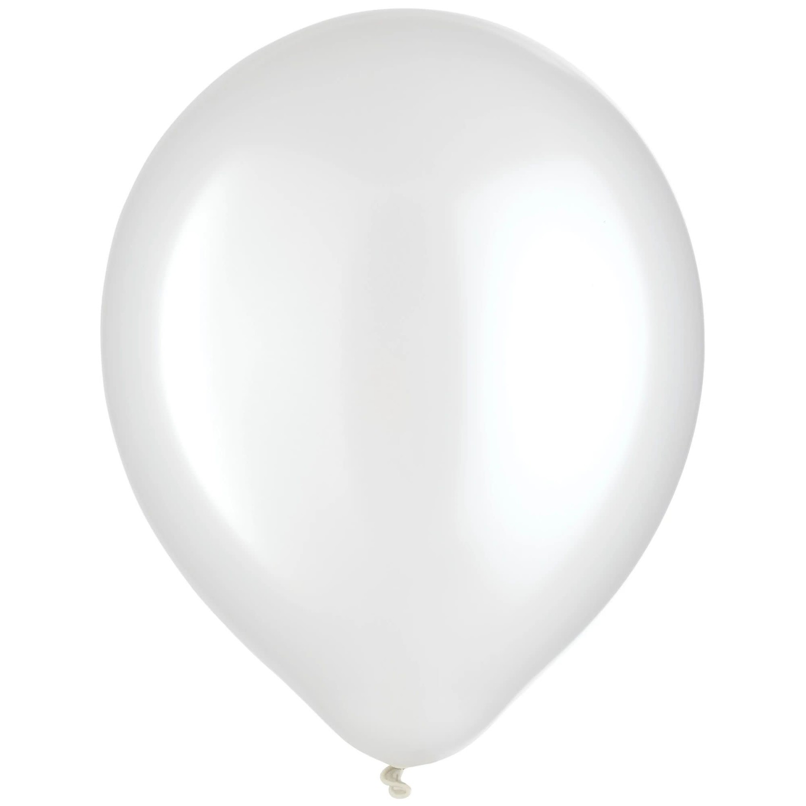 White Pearlized Latex Balloons - Bulk