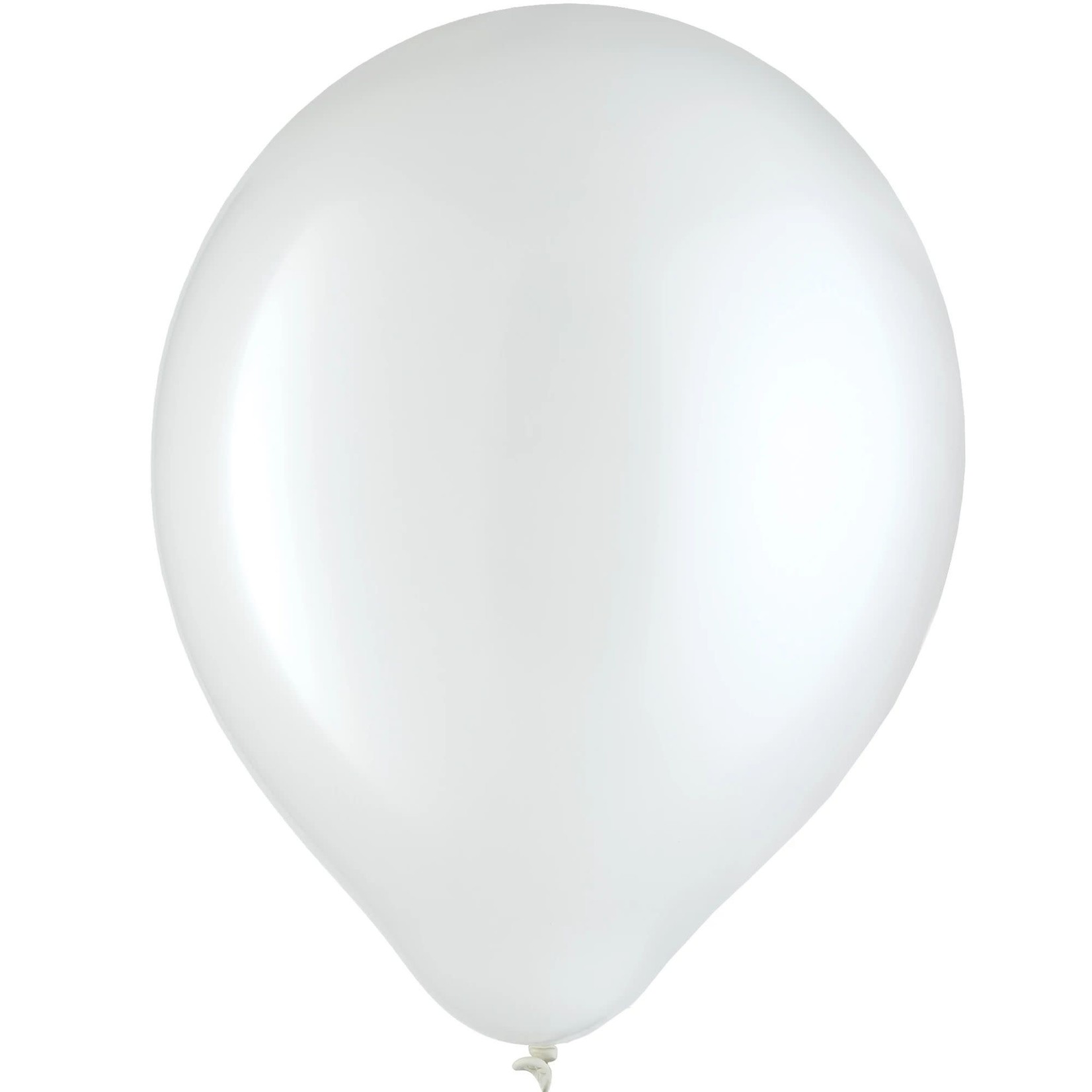White Solid Color Latex Balloons - Bulk