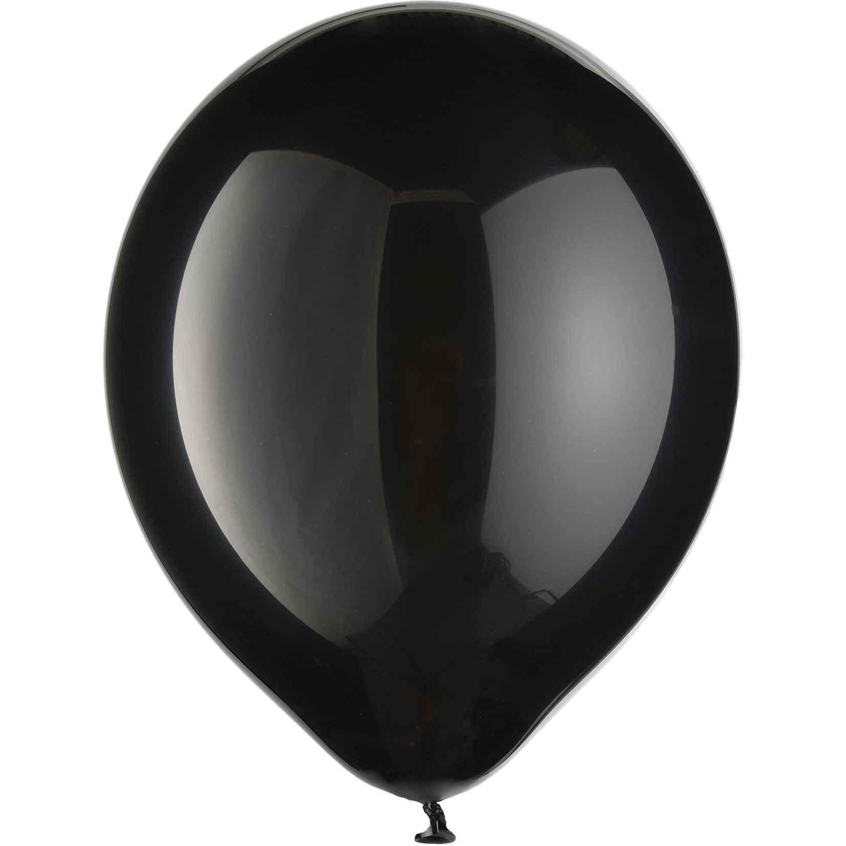 Black Solid Color Latex Balloons - Bulk