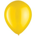 Pearlized Latex Balloons - Yellow Sunshine