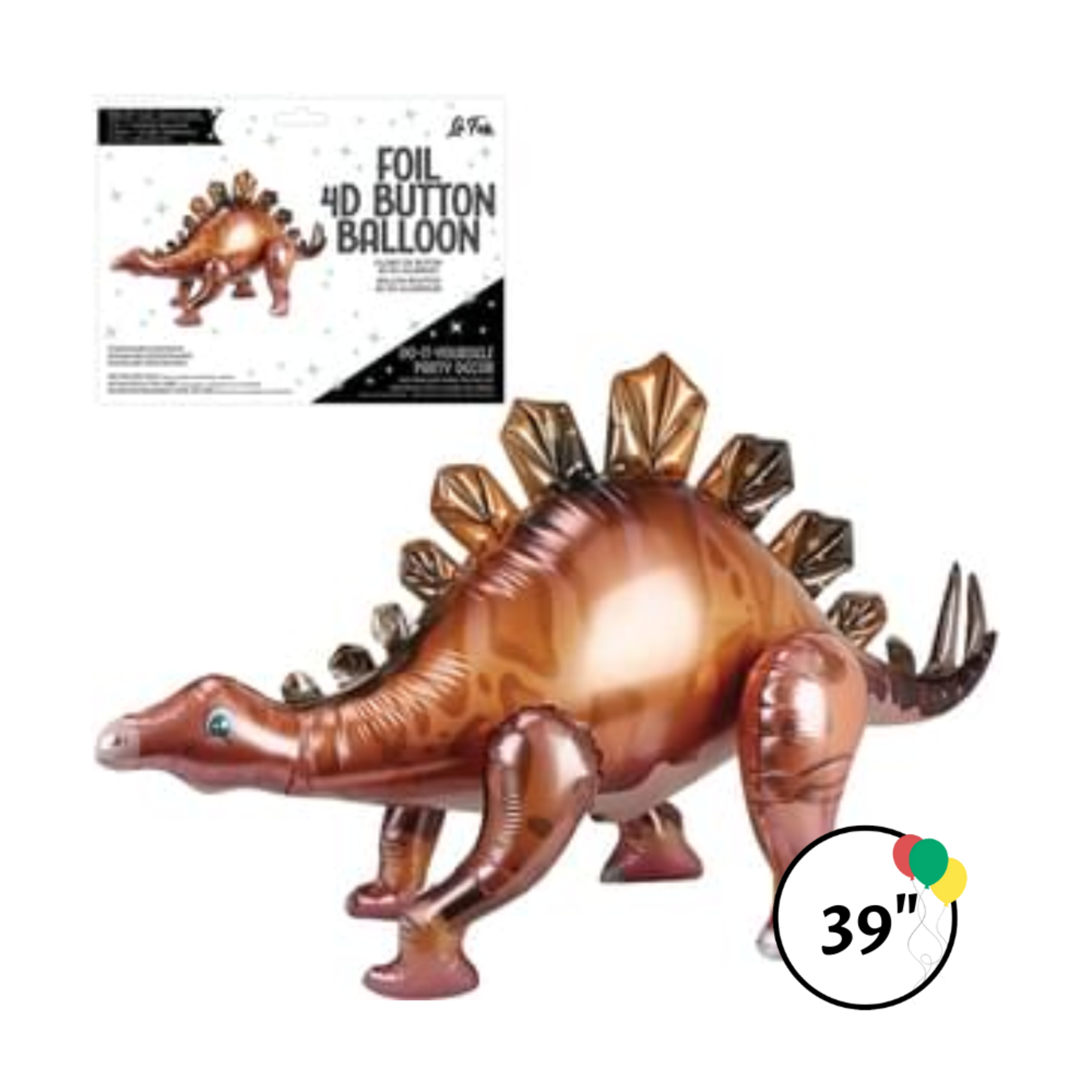 La Fete 39" Stegosaurus Dinosaur 4D Balloon