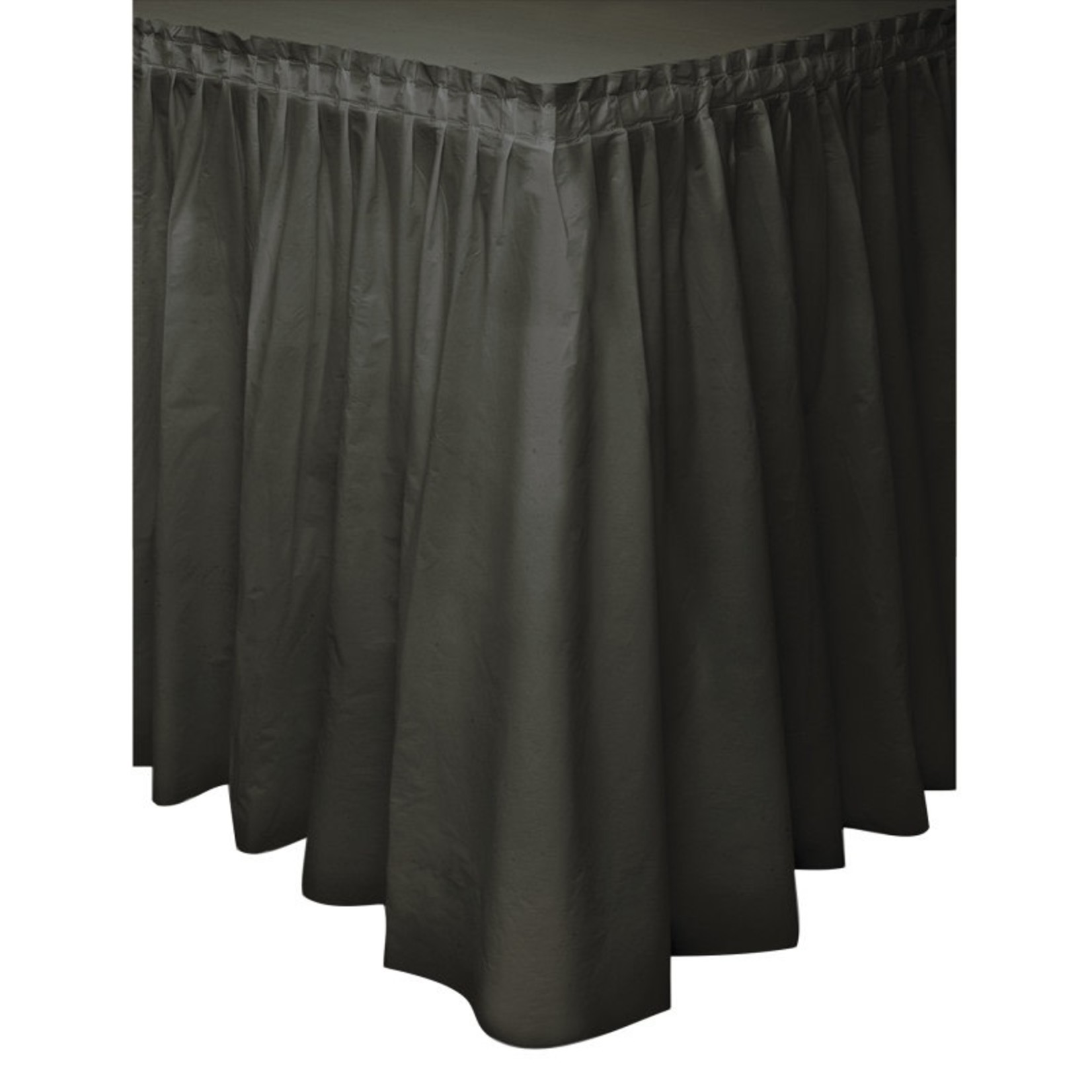 Black Table Skirt Plastic