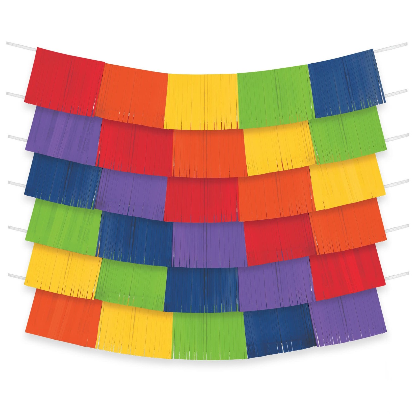 Foil Decorating Backdrop - Rainbow