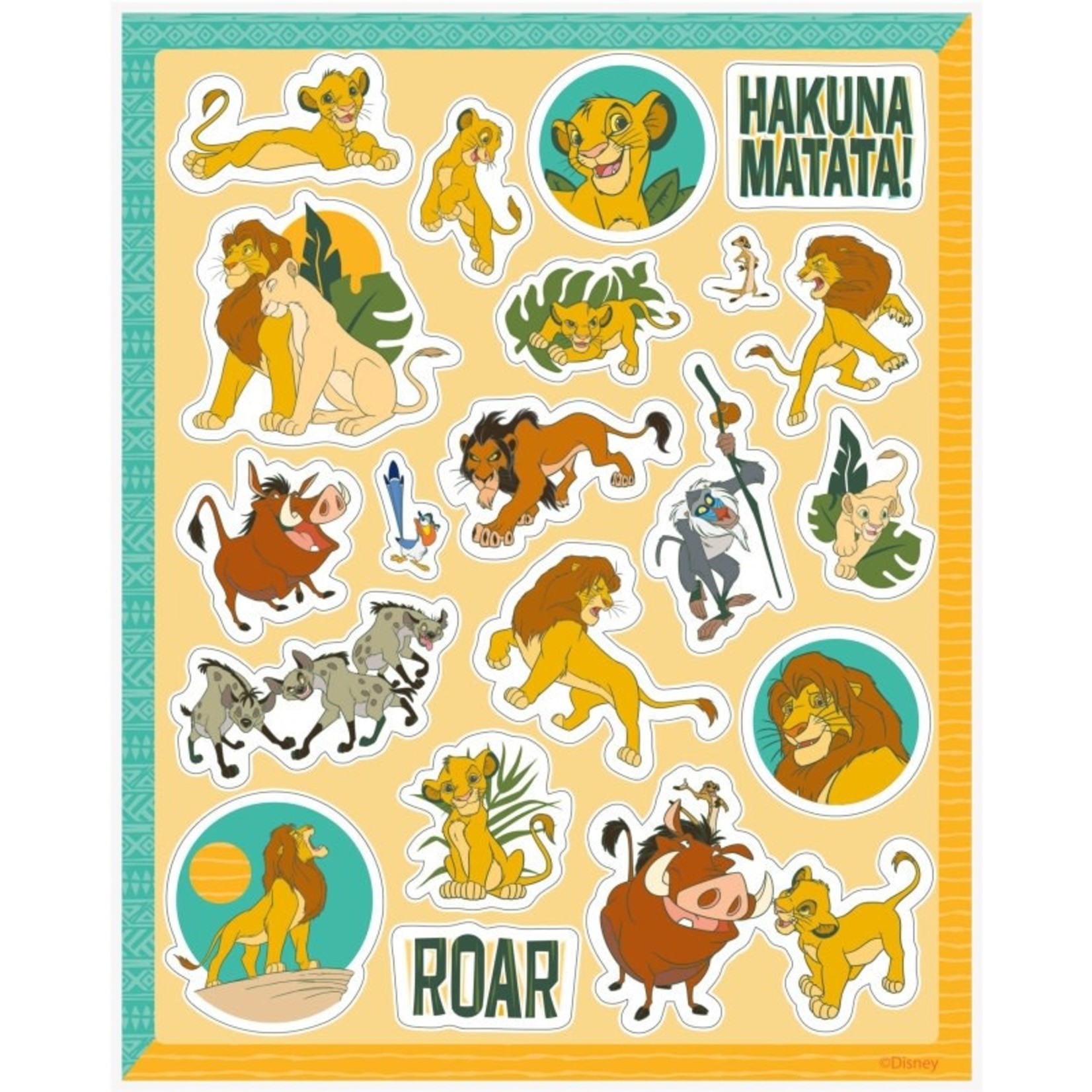 Disney Lion King Sticker Sheets 4ct