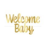 Foil Welcome Baby Streamer