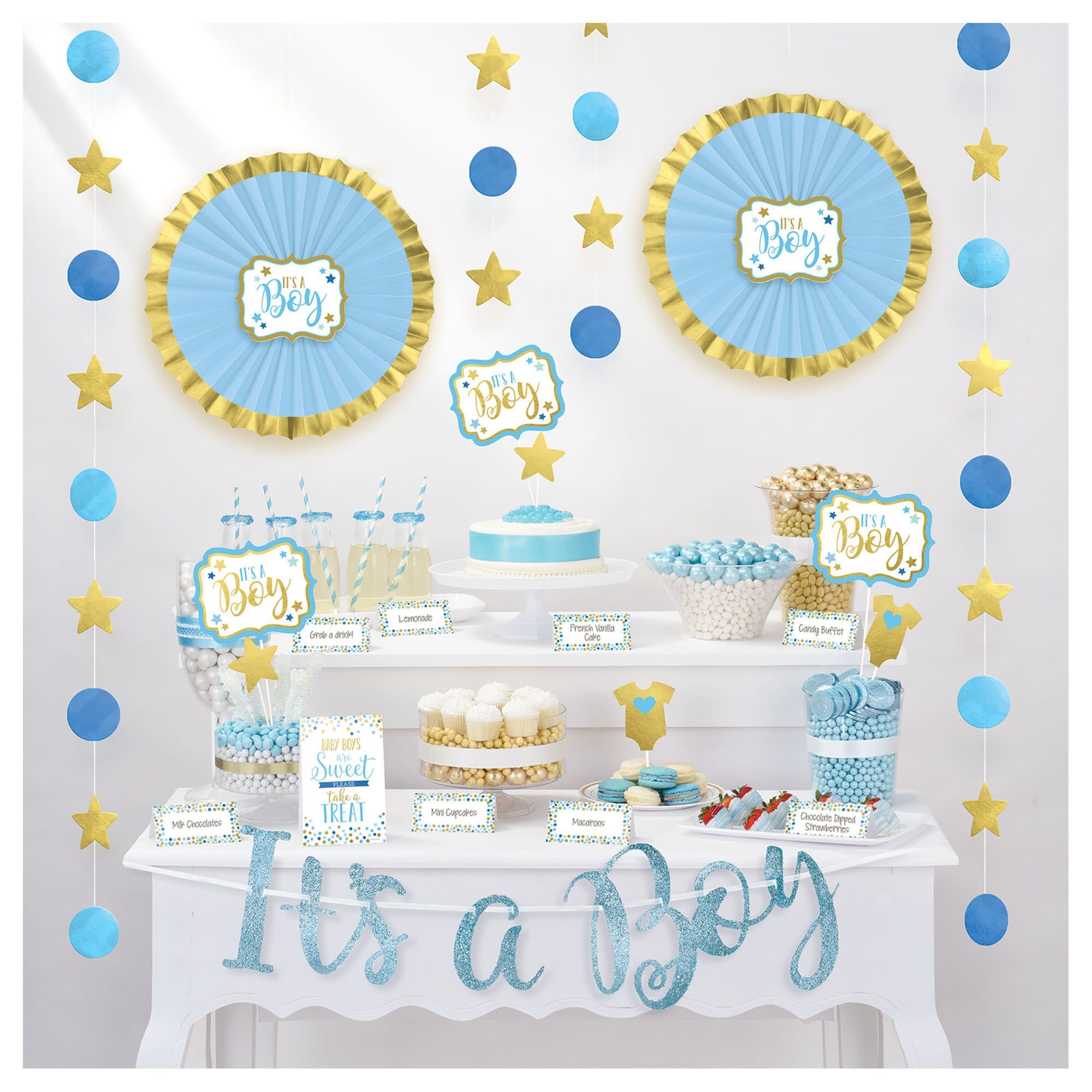 Kit déco Baby Shower Garçon - Dragées Anahita