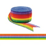 Rainbow Printed Crepe Streamer