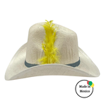 Sombrero Tejano con Pluma 12ct