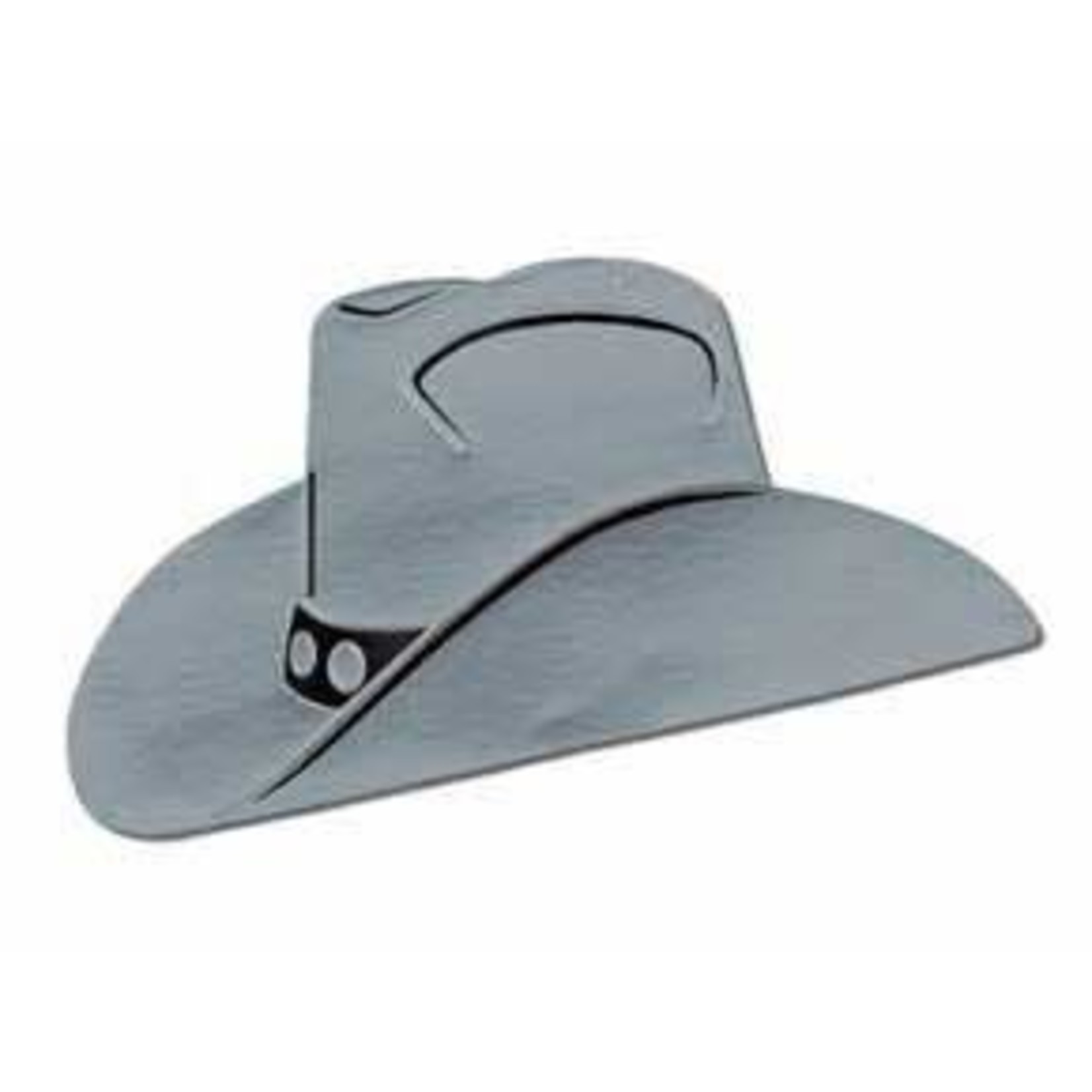 Silver Foil Cowboy Hat Decoration