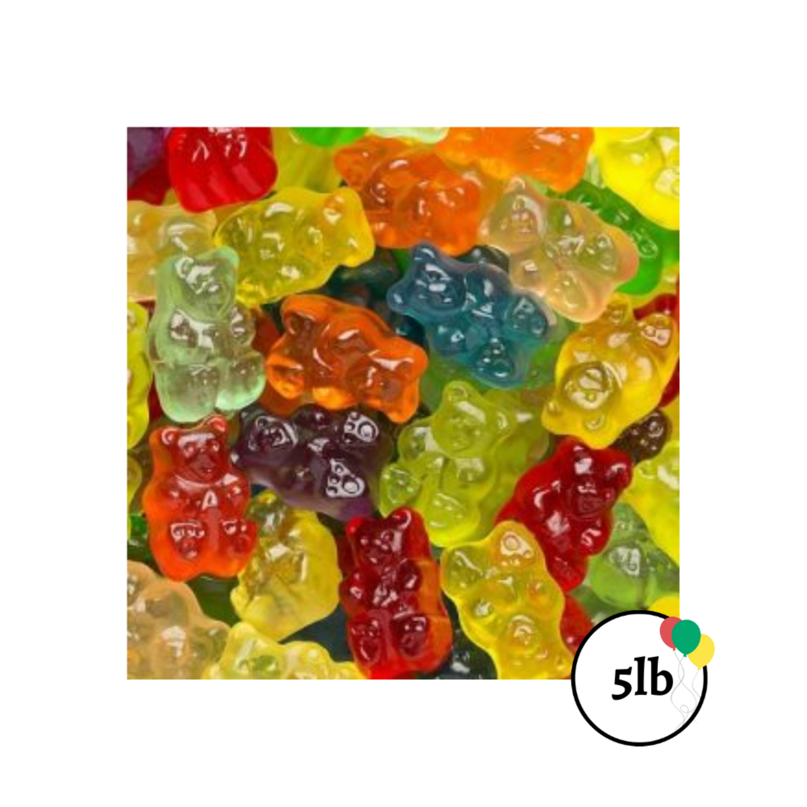 Gummy bears 5lb 12 Flavors