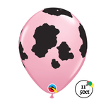 Qualatex Qualatex Pink Holstein Cow Balloons 11" 50ct