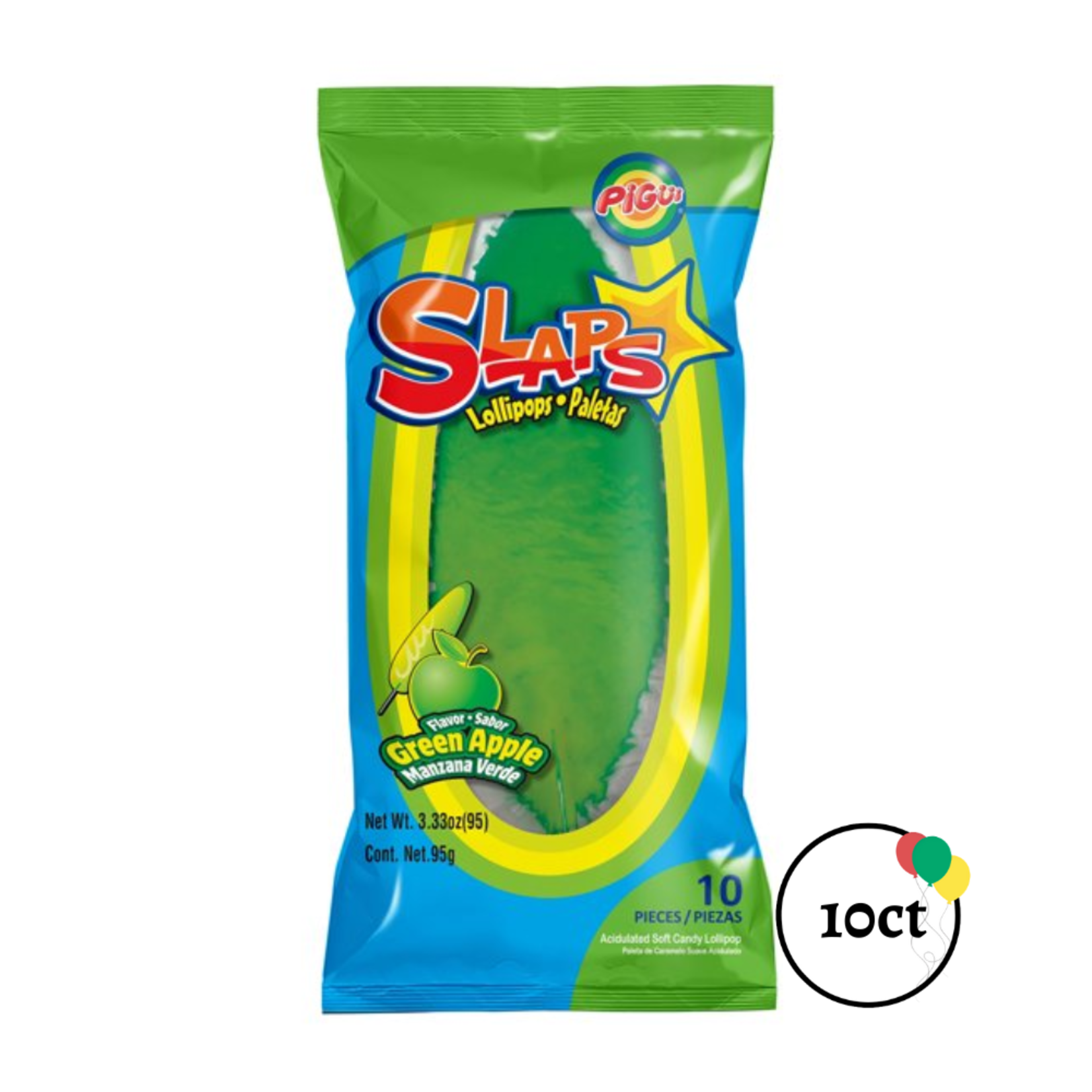 Pigui Slaps 10ct Green Apple