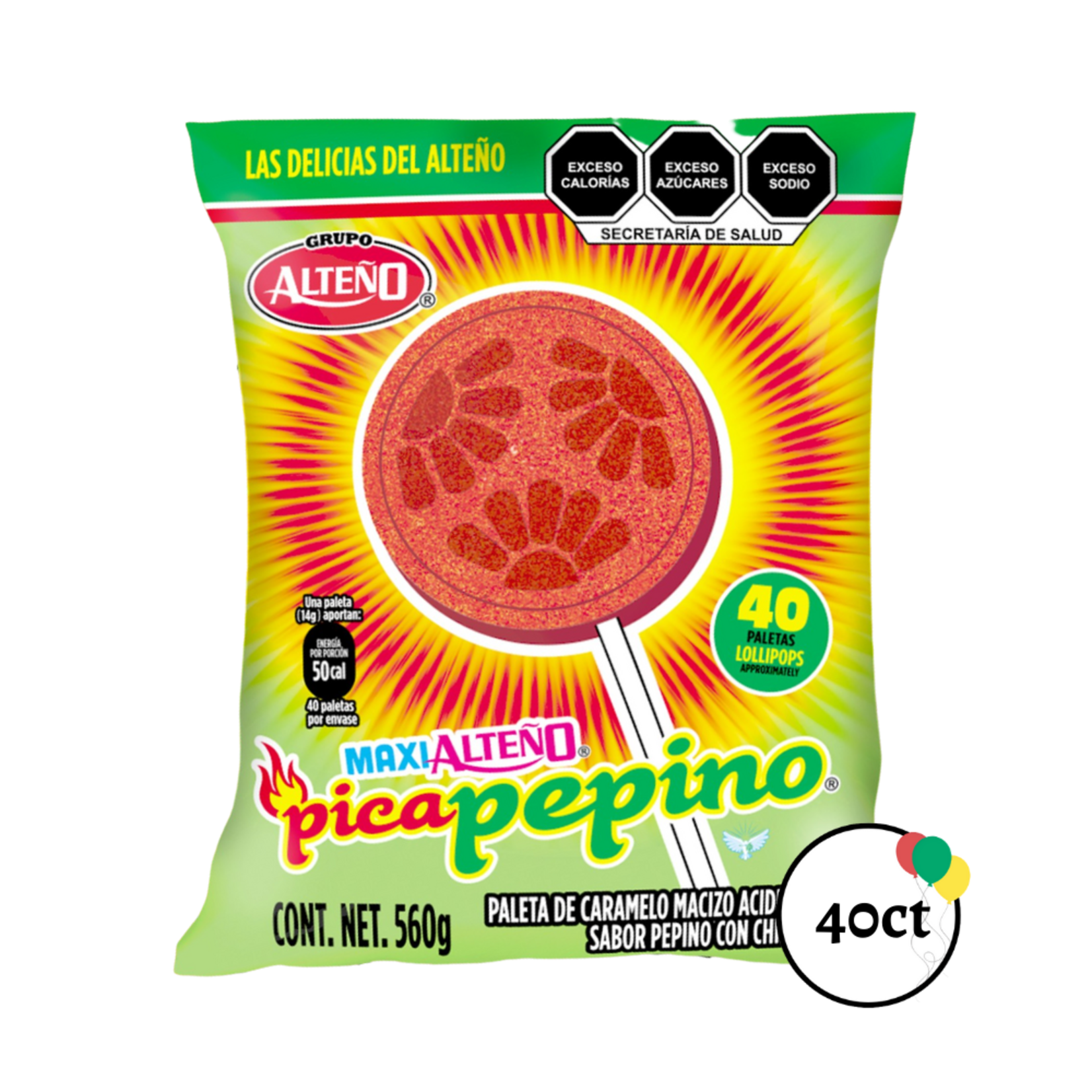 Alteño Super Pica Pepino 40-Pieces Pack