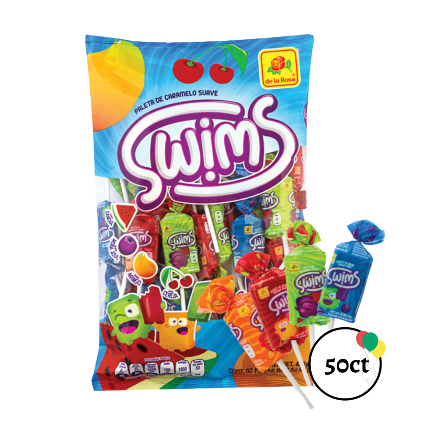 De La Rosa Swims Lollipops 50ct
