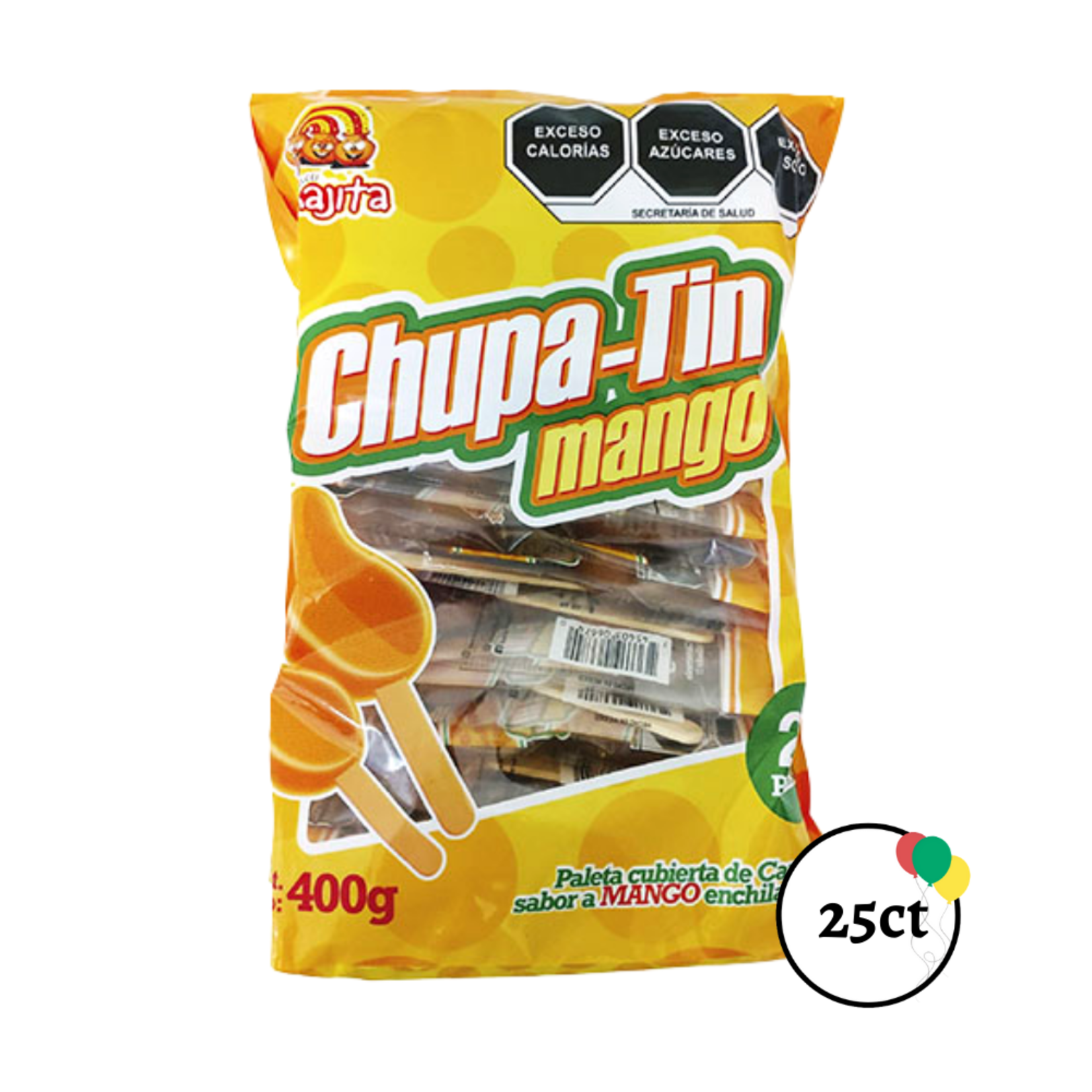 Tinajita Chupa-Tin Mango 20ct